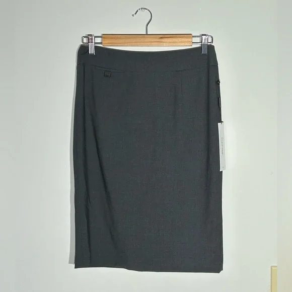 Calvin Klein Charcoal Suit Jacket and Skirt - Picture 6 of 9
